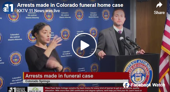 Arrests made in Colorado funeral home case after nearly 200 bodies found improperly stored